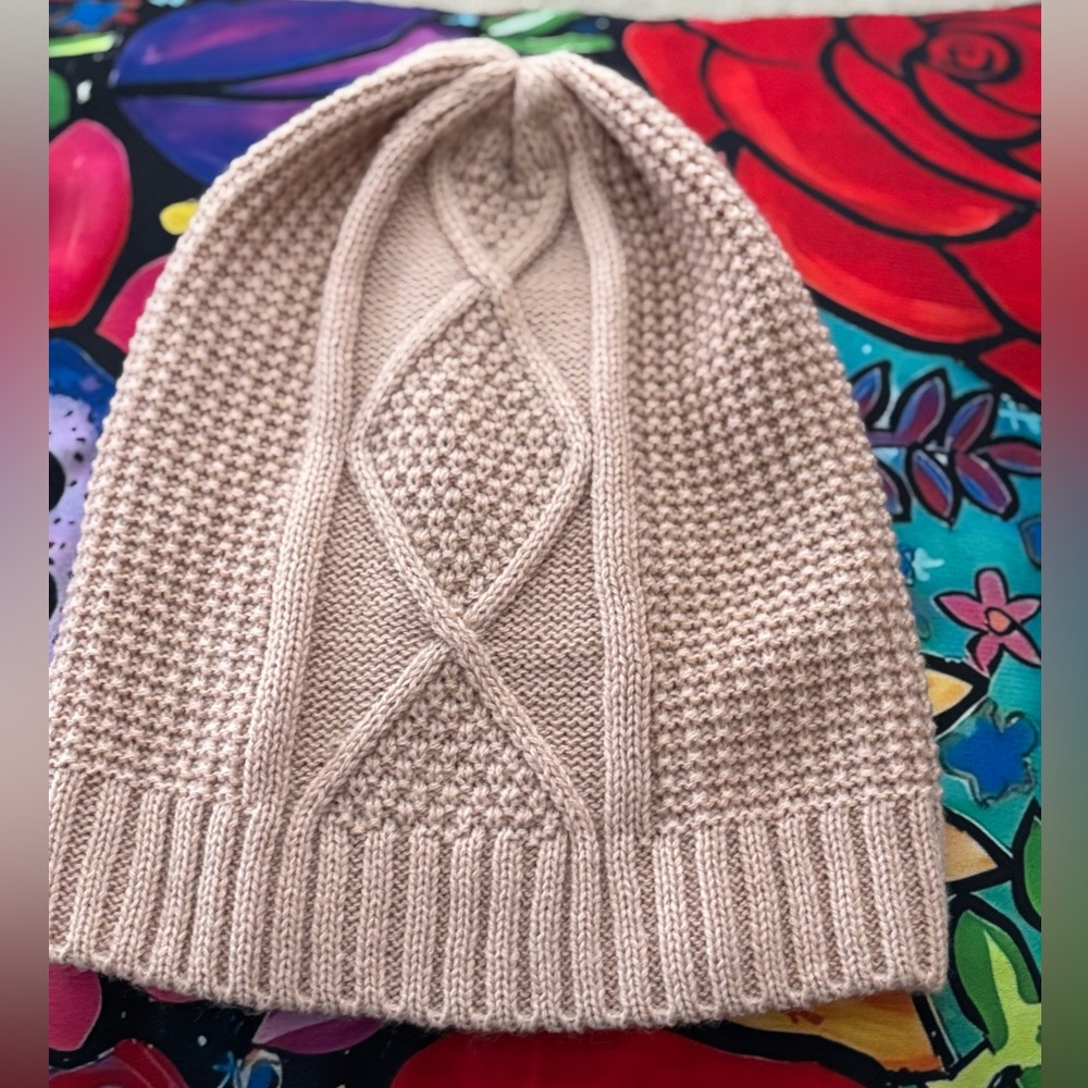 Pink Knit Beanie